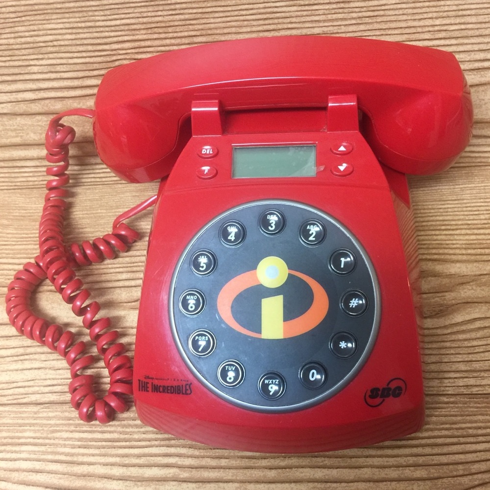 The Incredibles collectors item phone.